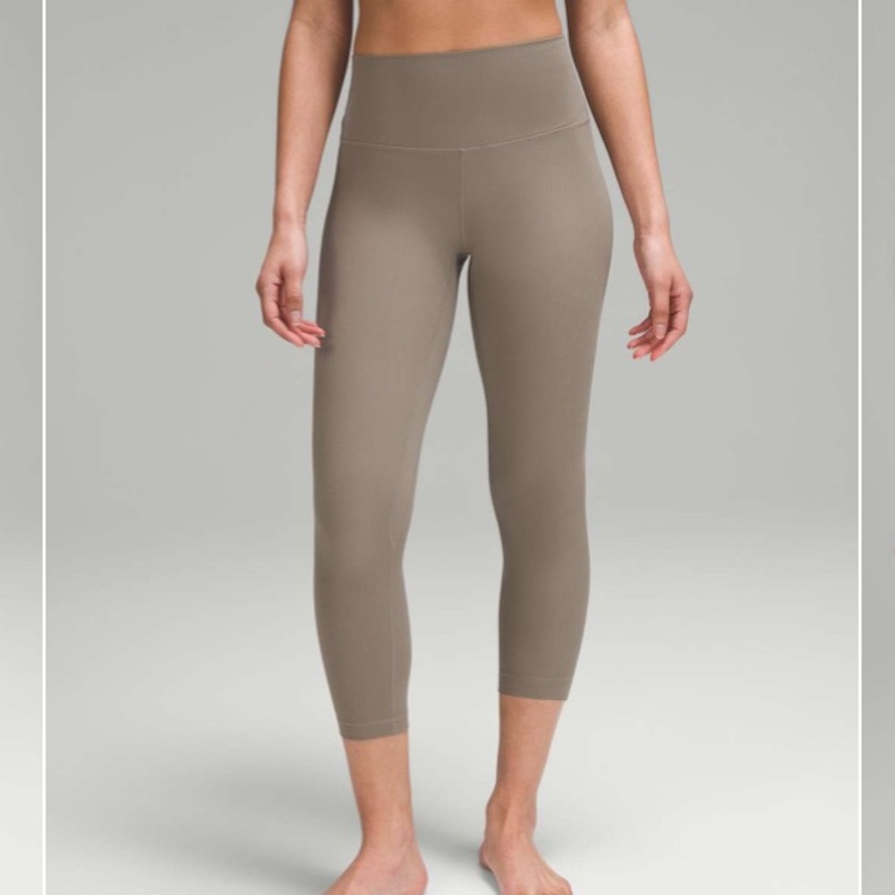 Lululemon Align Ribbed High-Rise Crop Leggings 23"